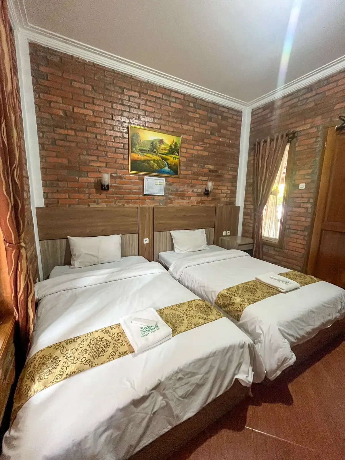 Type Namirah - Hotel Twin Bed di Saung Dolken Resort & Hotel Syariah